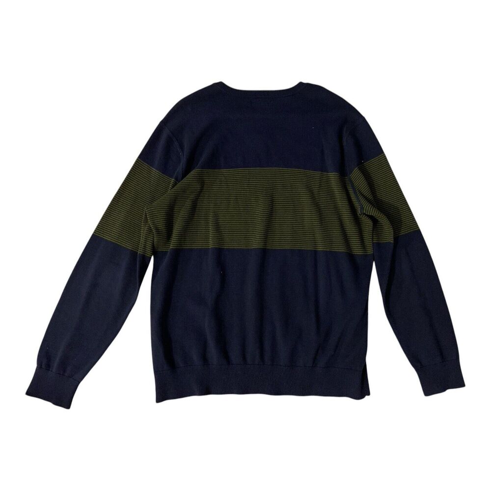 Banana Republic 100% Cotton Men’s Sweater Blue And Green Size Large - Picture 3 of 6